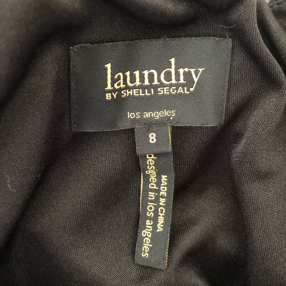 🎉2xHP🎉LAUNDRY SHELLI SEGAL 1-Shoulder Black 👗 - Picture 7 of 7